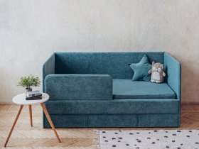 Диван-кровать Happy (бирюзовый) в Дудинке - dudinka.mebel-nsk.ru | фото
