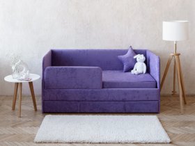 Диван-кровать Happy (сиреневый) в Дудинке - dudinka.mebel-nsk.ru | фото