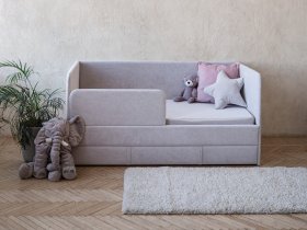 Диван-кровать Happy (светло-серый) в Дудинке - dudinka.mebel-nsk.ru | фото