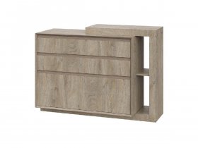 Комод 1200 22 J-Э Этна (дуб эндгрей) в Дудинке - dudinka.mebel-nsk.ru | фото