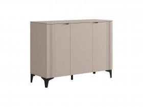 Комод 3 Рич (кашемир/фрапучино матовый/черный) в Дудинке - dudinka.mebel-nsk.ru | фото