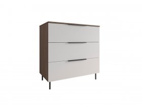 Комод 900 Роза (орех франклин карамельный/бежевый скин) в Дудинке - dudinka.mebel-nsk.ru | фото