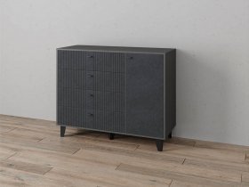 Комод «Катрин-13» (графит/гранит лофт) в Дудинке - dudinka.mebel-nsk.ru | фото