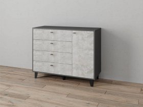 Комод «Катрин-13» (графит/мальта) в Дудинке - dudinka.mebel-nsk.ru | фото