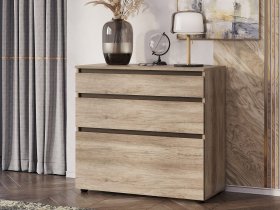 Комод КМ-01 Энигма (венге/дуб каньон) в Дудинке - dudinka.mebel-nsk.ru | фото
