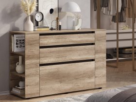 Комод КМ-06 Энигма (венге/дуб каньон) в Дудинке - dudinka.mebel-nsk.ru | фото