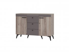 Комод КМ-12 Кассандра (дуб смоки/MF14) в Дудинке - dudinka.mebel-nsk.ru | фото