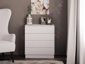 Комод Км010 (белый) в Дудинке - dudinka.mebel-nsk.ru | фото
