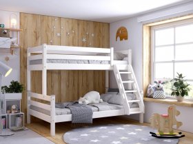 Кровать двухъярусная Адель (белый) в Дудинке - dudinka.mebel-nsk.ru | фото