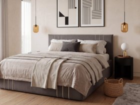 Кровать двуспальная 1,6м с подъем. мех. Леванте в Дудинке - dudinka.mebel-nsk.ru | фото