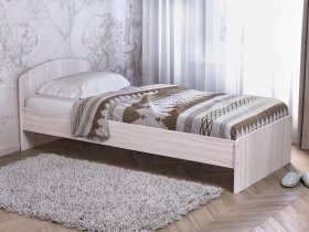 Кровать односпальная 80 с низкой спинкой (ясень шимо светлый) в Дудинке - dudinka.mebel-nsk.ru | фото