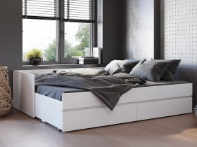 Кровать-трансформер Симпл КР-51 (белый) в Дудинке - dudinka.mebel-nsk.ru | фото