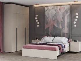 Модульная спальня Айри (кашемир) в Дудинке - dudinka.mebel-nsk.ru | фото