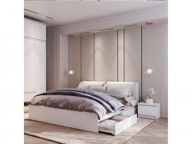 Модульная спальня Симпл в Дудинке - dudinka.mebel-nsk.ru | фото