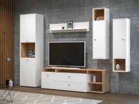 Модульная стенка Бэль в Дудинке - dudinka.mebel-nsk.ru | фото