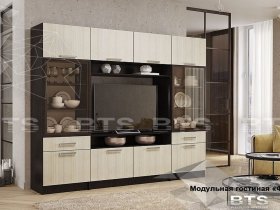 Модульная стенка Фиеста NEW (BTS) в Дудинке - dudinka.mebel-nsk.ru | фото