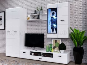 Модульная стенка Нэнси NEW в Дудинке - dudinka.mebel-nsk.ru | фото