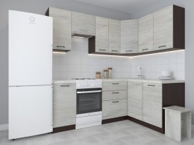 Модульная угловая кухня 1,4м*2,1м Лада (пикард) в Дудинке - dudinka.mebel-nsk.ru | фото
