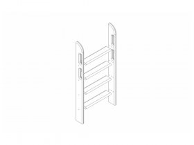 Пакет №13 Прямая лестница для низкой кровати Соня в Дудинке - dudinka.mebel-nsk.ru | фото