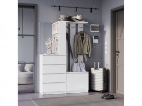 Прихожая Симпл ПР-04 (белый) в Дудинке - dudinka.mebel-nsk.ru | фото