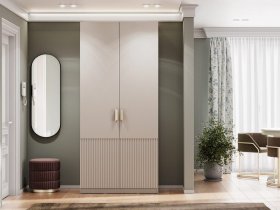 Шкаф двухстворчатый Эккервуд (Нью) (меланж) в Дудинке - dudinka.mebel-nsk.ru | фото