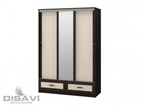 Шкаф-купе 3-х створчатый 1.5м Модерн в Дудинке - dudinka.mebel-nsk.ru | фото