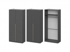 Шкаф ШК-100 Эккервуд (графит) в Дудинке - dudinka.mebel-nsk.ru | фото