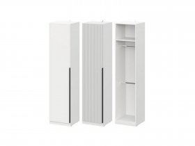 Шкаф ШК-50 Эккервуд (белый) в Дудинке - dudinka.mebel-nsk.ru | фото