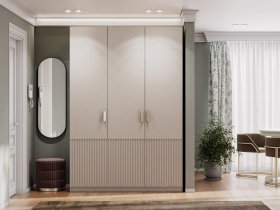 Шкаф трехстворчатый Эккервуд (Нью) (меланж) в Дудинке - dudinka.mebel-nsk.ru | фото