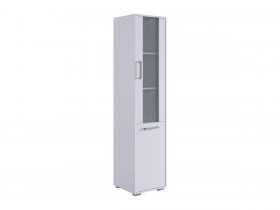 Стеллаж Лайт-2 (белый/белый) в Дудинке - dudinka.mebel-nsk.ru | фото