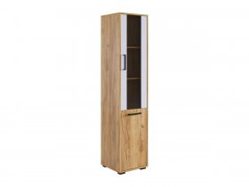 Стеллаж Лайт-2 (дуб крафт золотой/белый) в Дудинке - dudinka.mebel-nsk.ru | фото