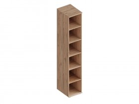Стеллаж Сицилия (дуб альпийский) в Дудинке - dudinka.mebel-nsk.ru | фото