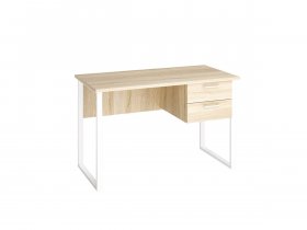 Стол компьютерный Ст152 (дуб сонома/белый муар) в Дудинке - dudinka.mebel-nsk.ru | фото