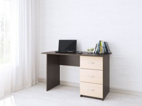 Стол письменный Сити-1 (венге/дуб молочный) в Дудинке - dudinka.mebel-nsk.ru | фото