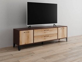 Тумба под ТВ Парус-13 (венге/дуб делано) в Дудинке - dudinka.mebel-nsk.ru | фото