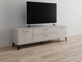 Тумба под ТВ Парус-13 (ясень анкор светлый) в Дудинке - dudinka.mebel-nsk.ru | фото