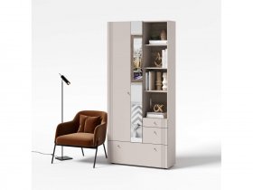 Вешалка с зеркалом ВШ1 Одетта (дуб эндгрей/меланж) в Дудинке - dudinka.mebel-nsk.ru | фото